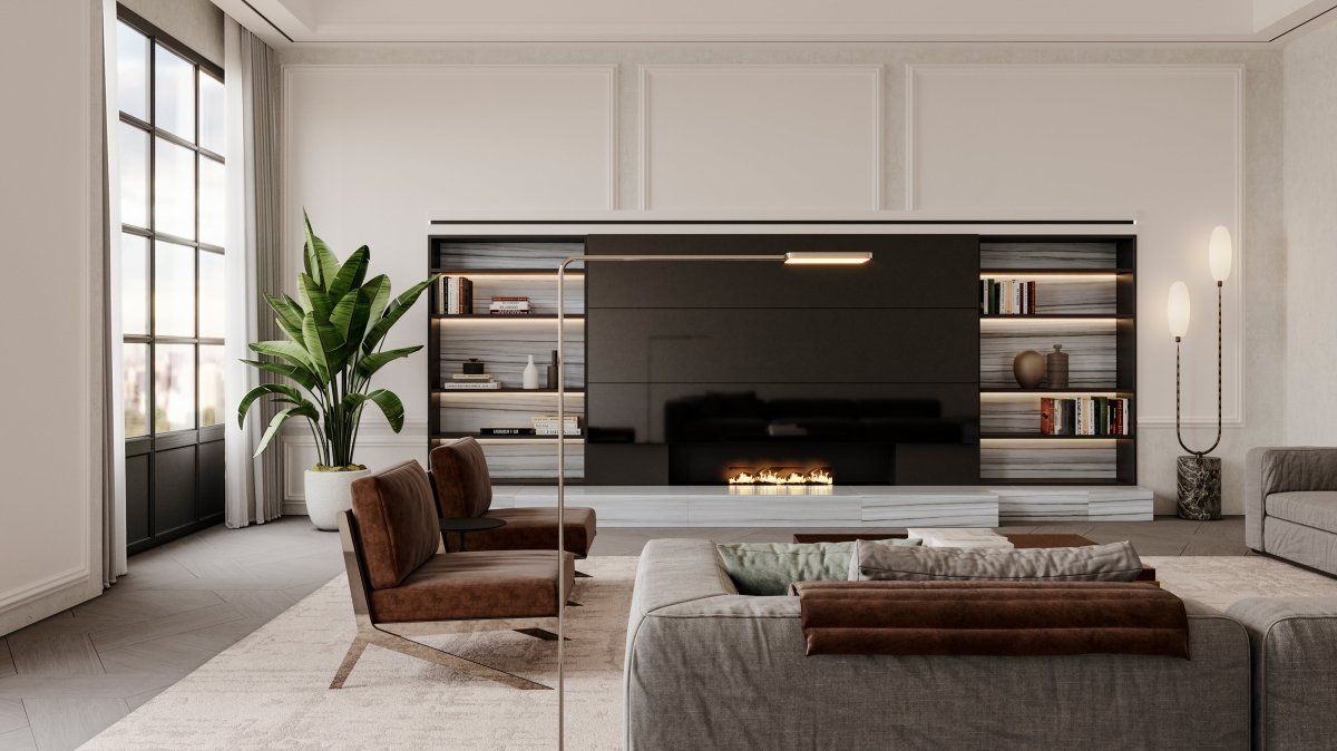 24 X 48 In Mayfair Zebrino Polished Rectified Glazed Porcelain