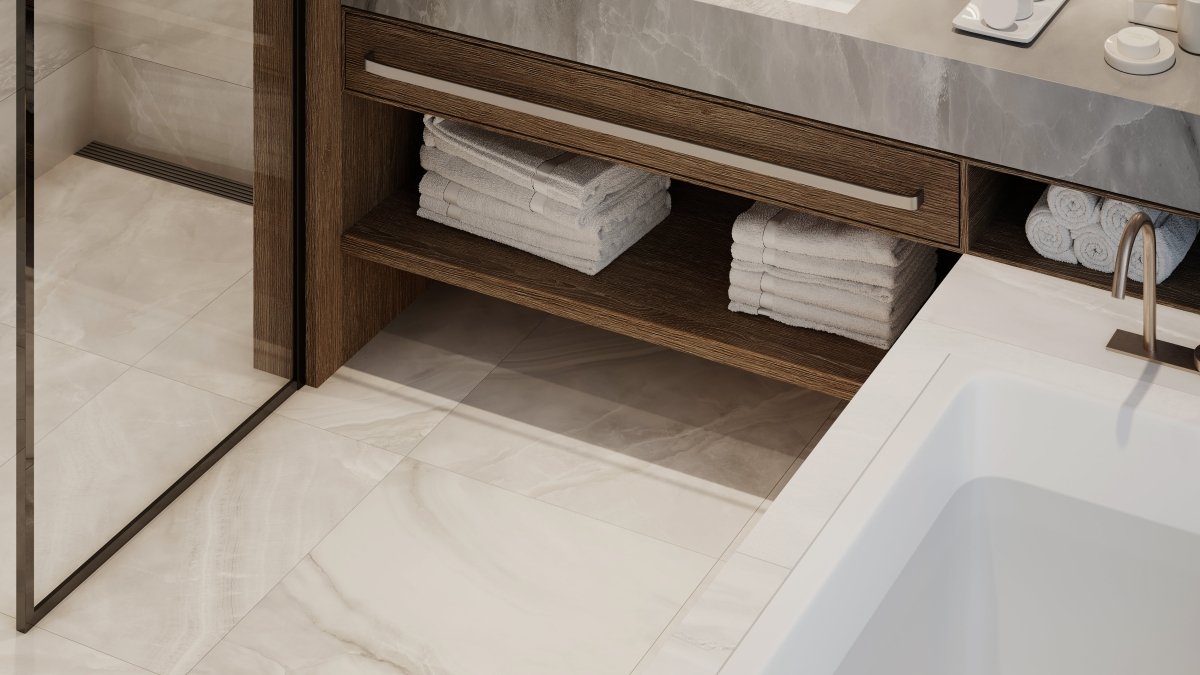 24 X 48 In Plata Onyx Crystallo Polished Rectified Glazed Porcelain