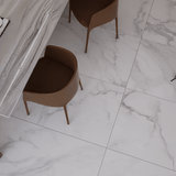 24 x 48 in. Plata Statuario Brina Polished Rectified Glazed Porcelain Wall Tile