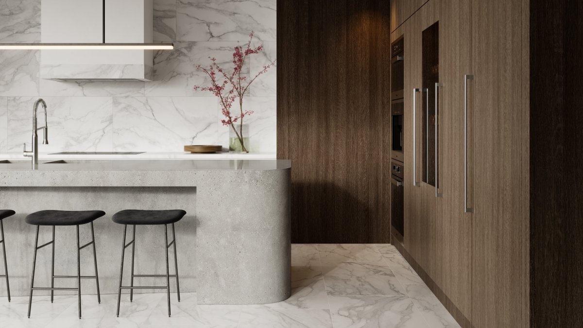 24 X 48 In Plata Statuario Matte Rectified Glazed Porcelain