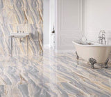 24" x 48" Onyx Opera Blue Sugar Effect Porcelain Wall & Floor Tile