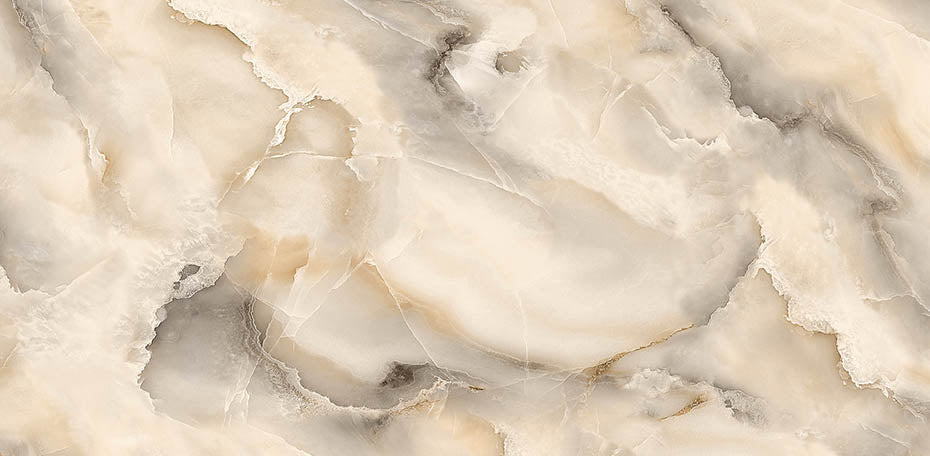 24" x 48" Onyx Smoke Black Full Lappato Porcelain Wall & Floor Tile