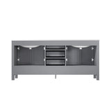 Jacques 84 in. Bathroom Freestanding Bathroom Vanity With Undermount Ceramic Sink, White Carrara Marble