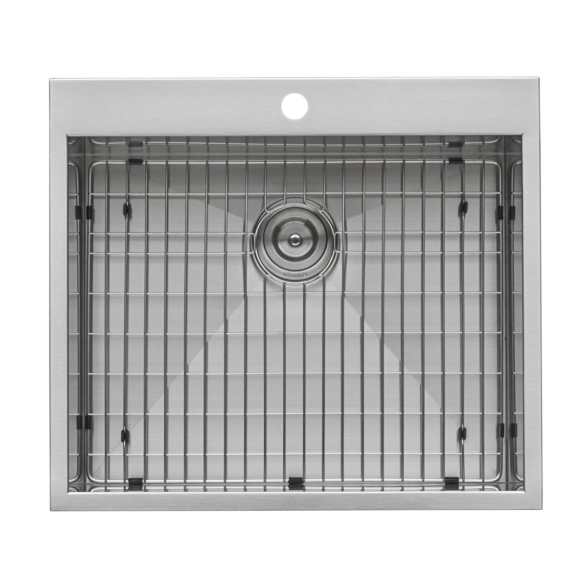 25" Drop-in Topmount 16 Gauge Stainless Steel Single Bowl Kitchen Sink