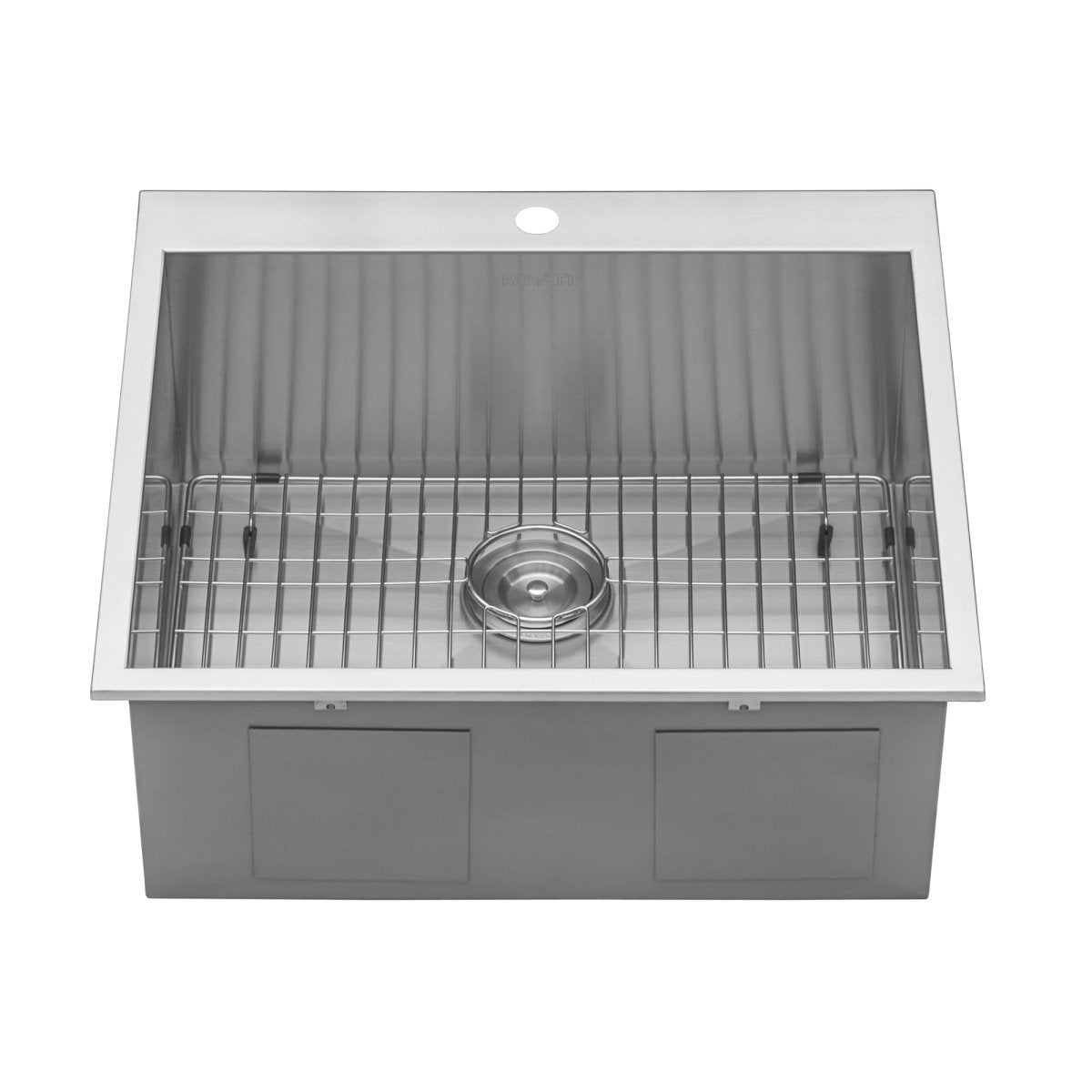 25" Drop-in Topmount 16 Gauge Stainless Steel Single Bowl Kitchen Sink