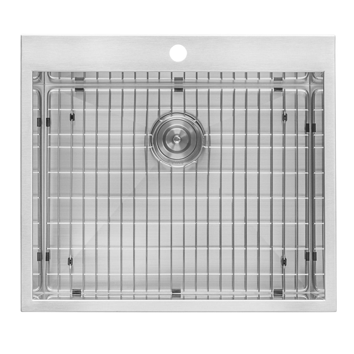 25 Inch Topmount Laundry Utility Sink  Deep 16 Gauge Stainless Steel