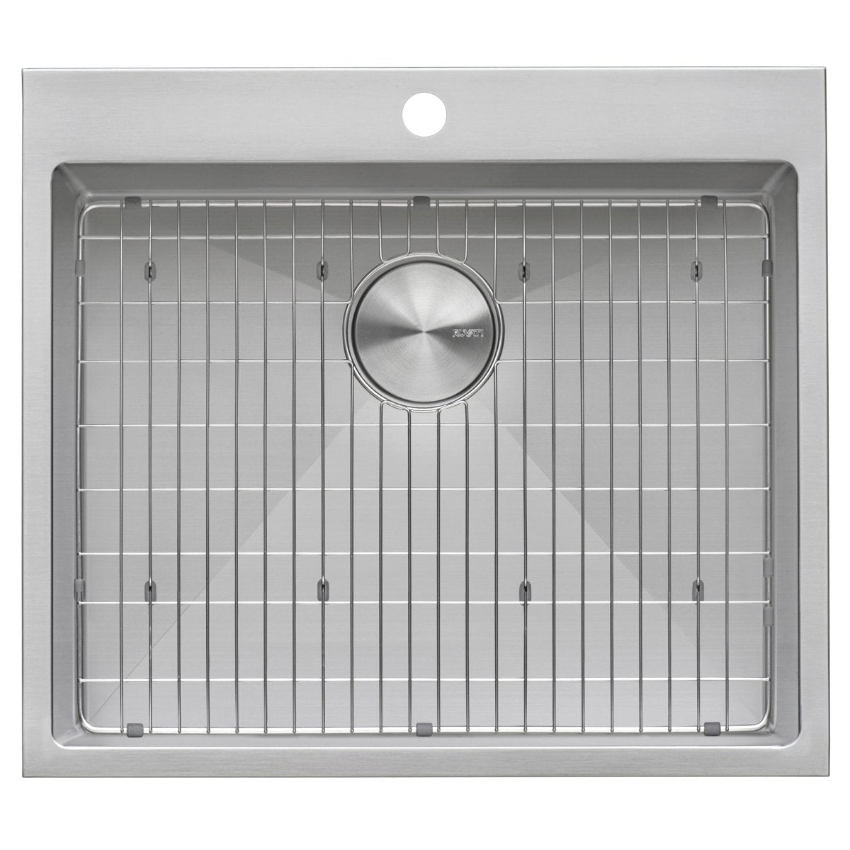 25Inch Topmount Laundry Utility Sink Tight Radius Deep 16 Gauge Stainless Steel