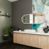 26 in. X 63 in. LED Lighted Bathroom Vanity Mirror with Rose Gold Frame, CRI 90+, Anti-Fog Adjustable Color Temperature & Remembrance, Lighted Makeup Mirrors, Realx Style