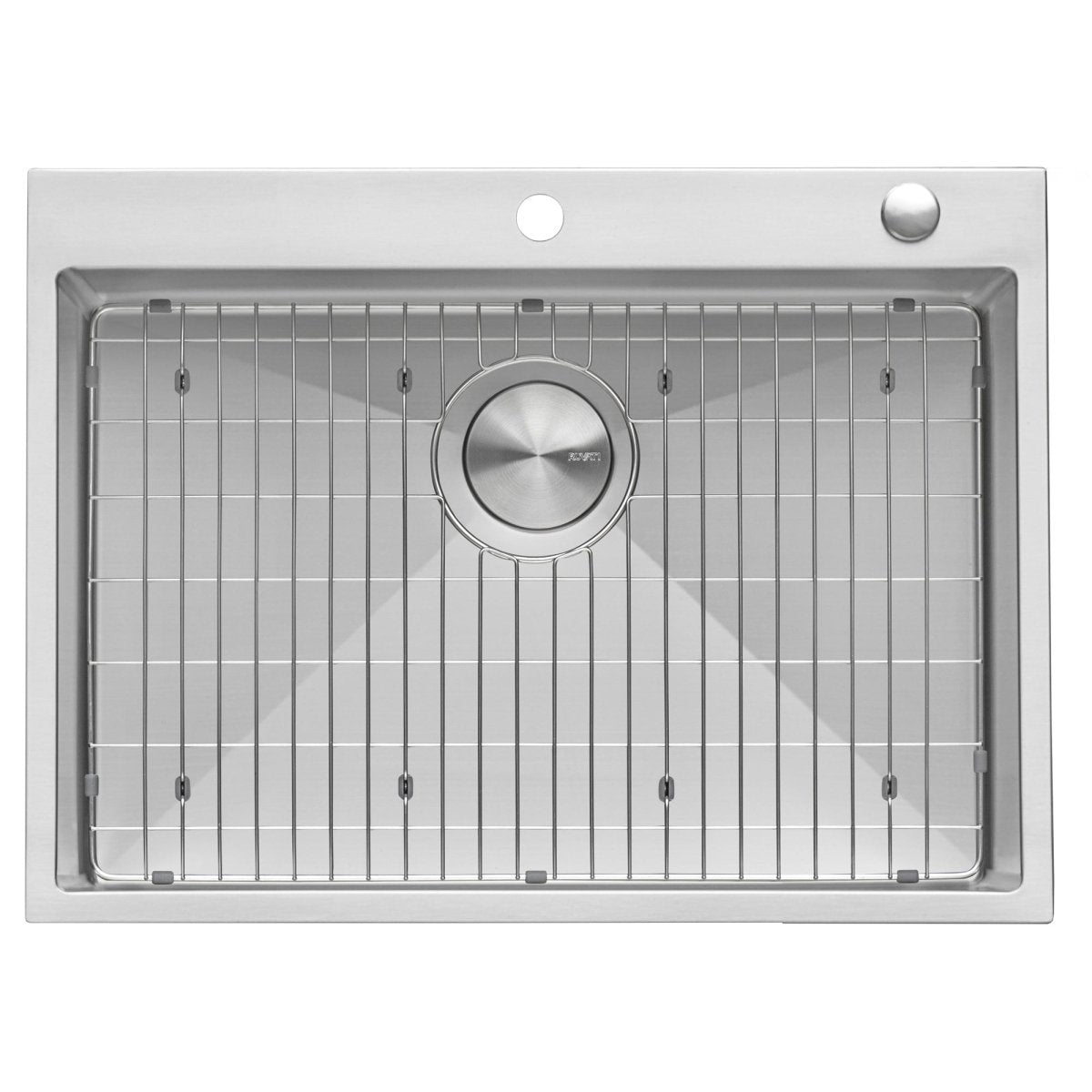 28-inch Drop-in Tight Radius Topmount 16 Gauge Stainless Steel Kitchen Sink Single Bowl