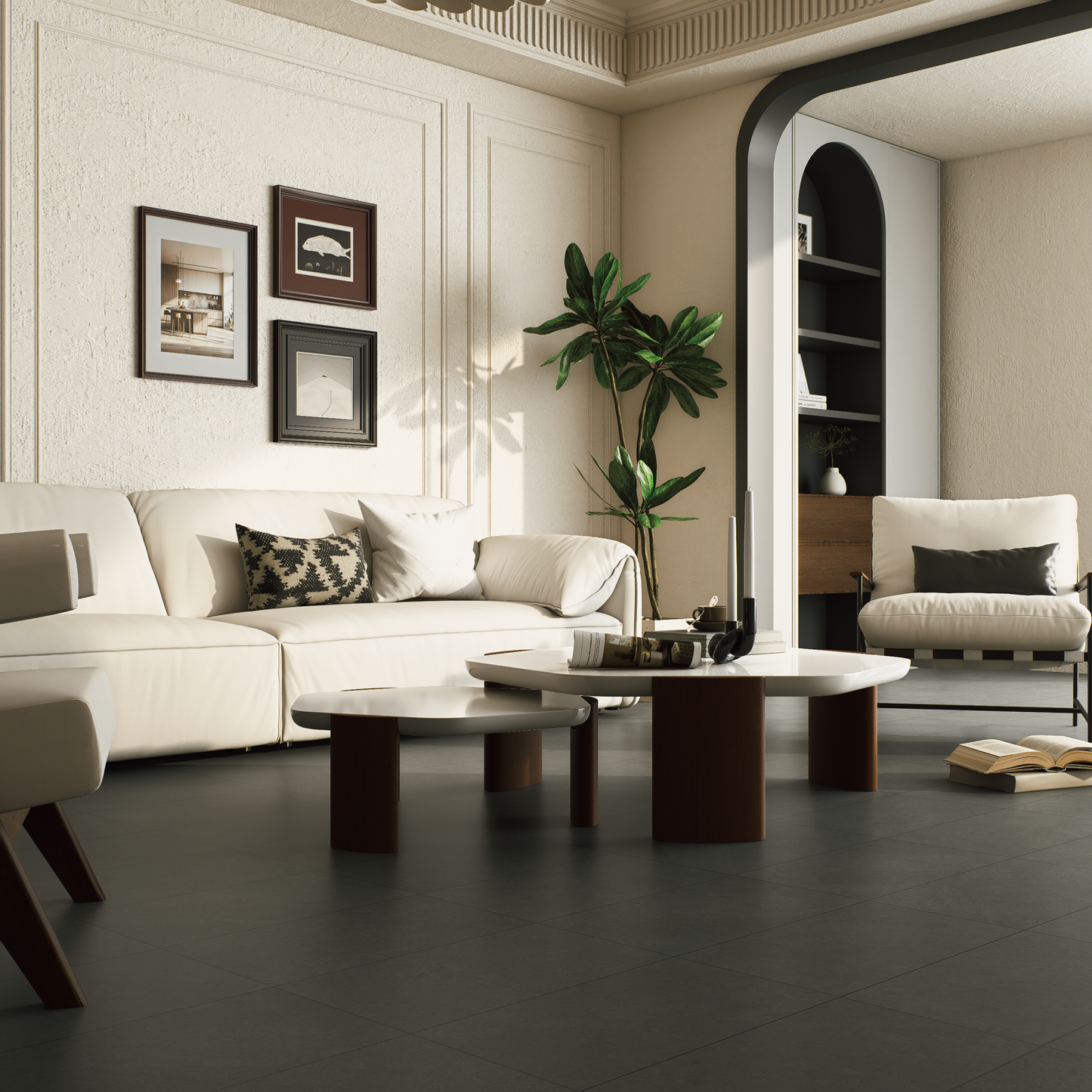 12 x 24 in Artifact Umber Matte Pressed Glazed Porcelain Tile