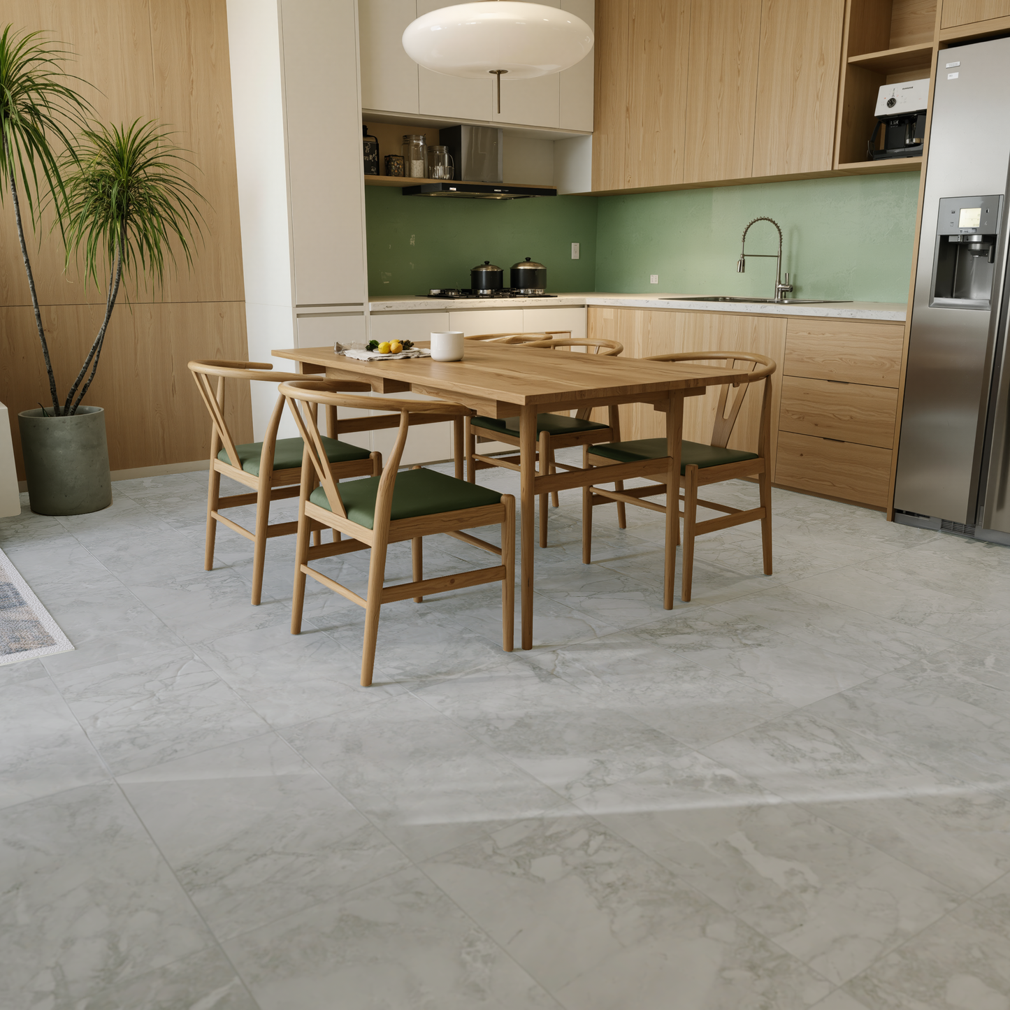 12 x 24 in Lumino Grigio Matte Pressed Glazed Porcelain Tile