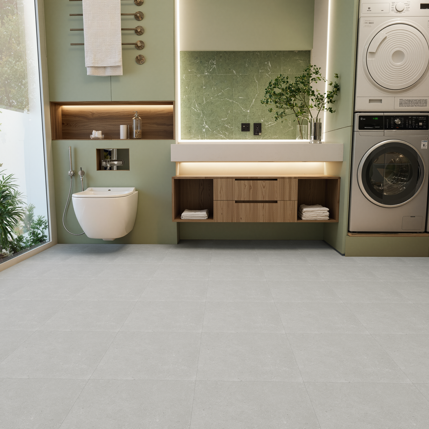 20 x 20 in Coliseo Graphite Matte Pressed Glazed Porcelain Tile