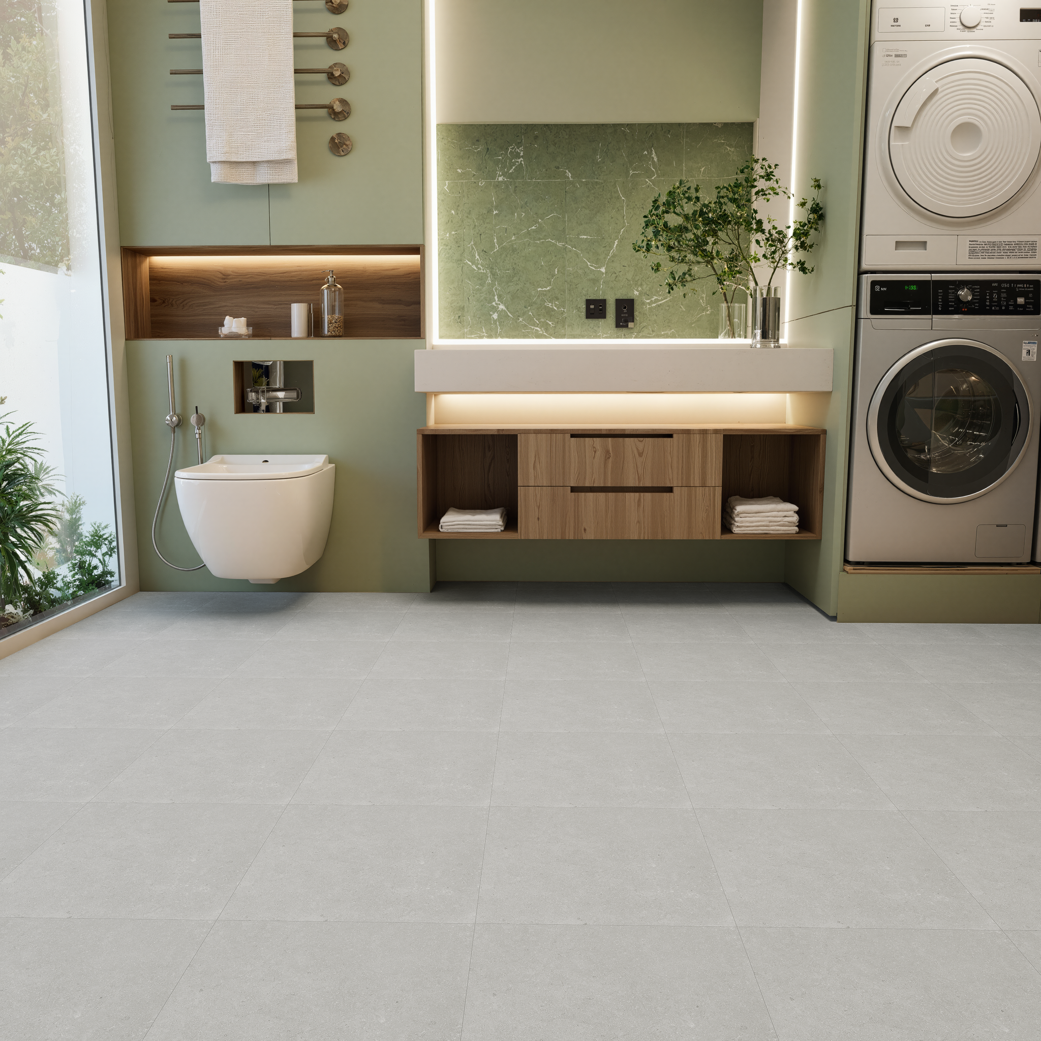 20 x 20 in Coliseo Graphite Matte Pressed Glazed Porcelain Tile