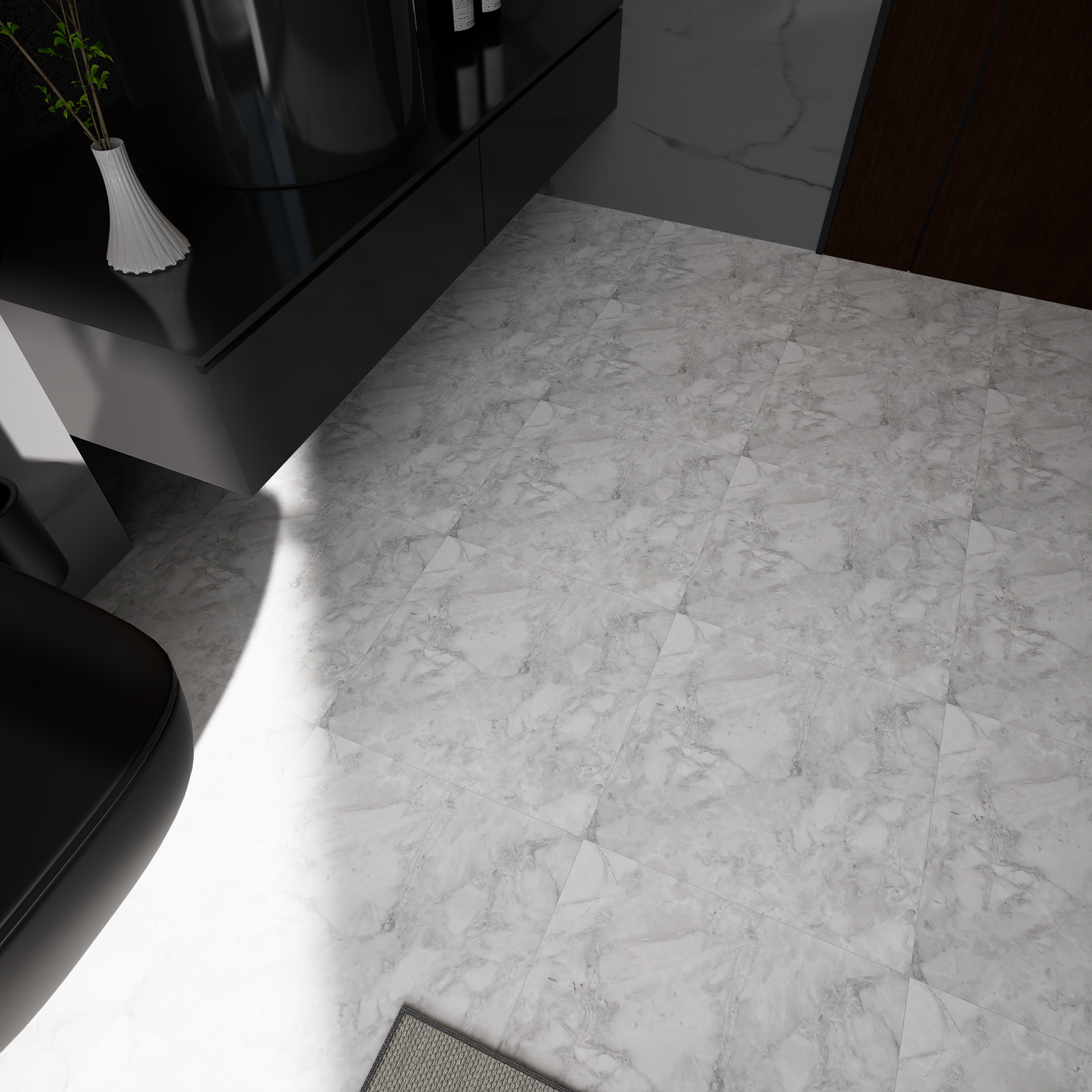 13 x 13 in Lumino Grigio Matte Pressed Glazed Porcelain Tile