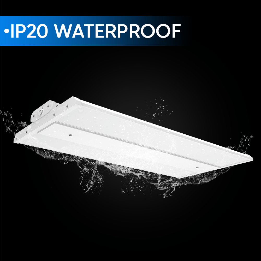 2FT LED Linear High Bay Shop Light, 110W, 5700K, 15000LM, 120-277VAC, 0-10V Dim, UL DLC Listed, Linear Hanging Light for Warehouse Workshops-2 Pack