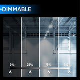 2FT LED Linear High Bay Shop Light, 110W, 5700K, 15000LM, 120-277VAC, 0-10V Dim, UL DLC Listed, Linear Hanging Light for Warehouse Workshops-2 Pack