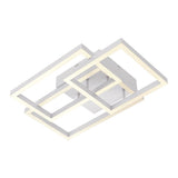 3-Lights, Geometric Modern Ceiling Lights, Surface Mounting, 67W, 3000K(Warm White), 4032LM, Sand white Body Finish, Dimmable, Hallway Light Fixtures