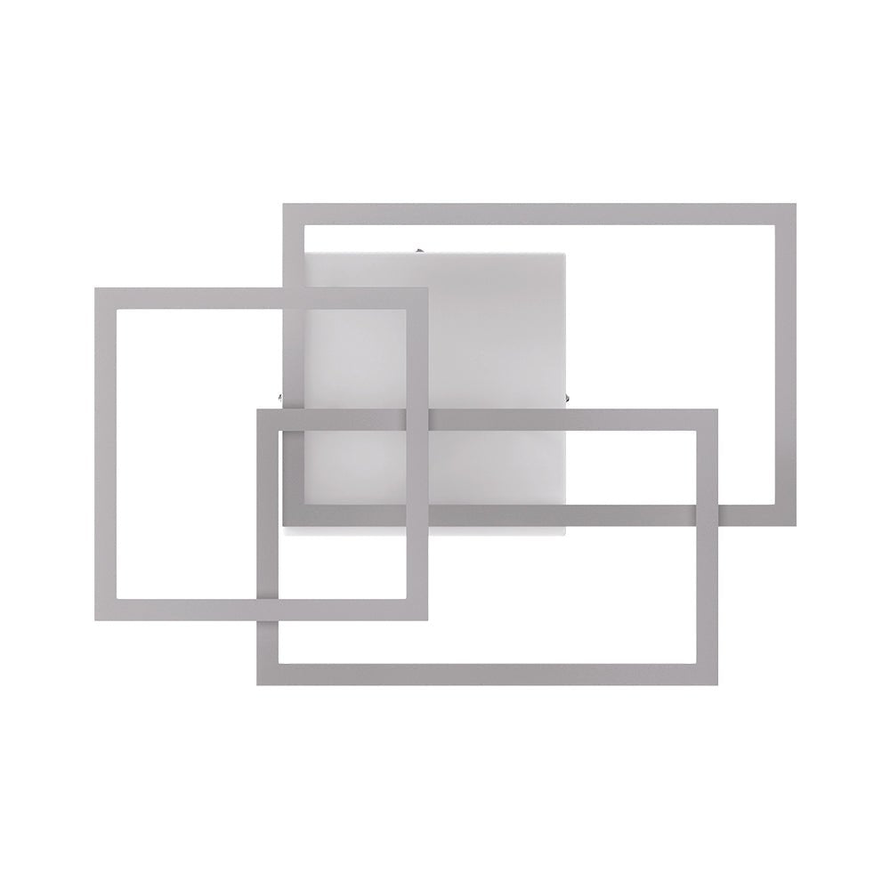3-Lights, Geometric Modern Ceiling Lights, Surface Mounting, 67W, 3000K(Warm White), 4032LM, Sand white Body Finish, Dimmable, Hallway Light Fixtures