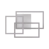3-Lights, Geometric Modern Ceiling Lights, Surface Mounting, 67W, 3000K(Warm White), 4032LM, Sand white Body Finish, Dimmable, Hallway Light Fixtures