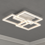 3-Lights, Geometric Modern Ceiling Lights, Surface Mounting, 67W, 3000K(Warm White), 4032LM, Sand white Body Finish, Dimmable, Hallway Light Fixtures