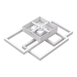 3-Lights, Geometric Modern Ceiling Lights, Surface Mounting, 67W, 3000K(Warm White), 4032LM, Sand white Body Finish, Dimmable, Hallway Light Fixtures