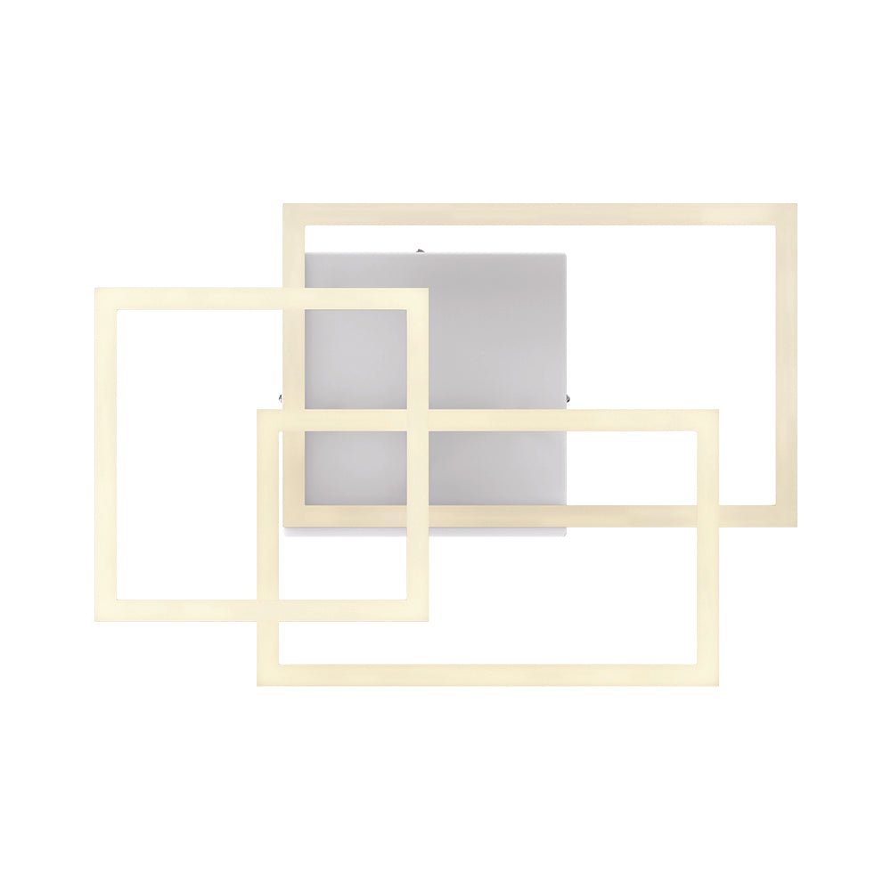 3-Lights, Geometric Modern Ceiling Lights, Surface Mounting, 67W, 3000K(Warm White), 4032LM, Sand white Body Finish, Dimmable, Hallway Light Fixtures
