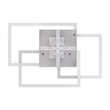 3-Lights, Geometric Modern Ceiling Lights, Surface Mounting, 67W, 3000K(Warm White), 4032LM, Sand white Body Finish, Dimmable, Hallway Light Fixtures
