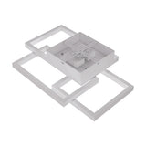 3-Lights, Geometric Modern Ceiling Lights, Surface Mounting, 67W, 3000K(Warm White), 4032LM, Sand white Body Finish, Dimmable, Hallway Light Fixtures
