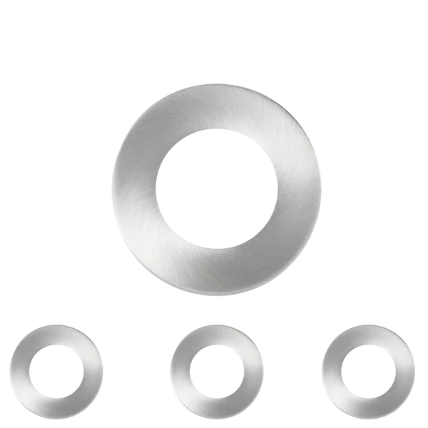 3-Pack Trim Only For Magnetic LED Puck Light, Brushed Nickel