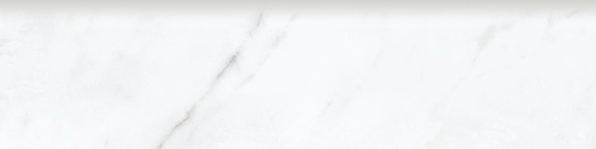 3 X 12 In Altezza Carrara Matte Glazed Porcelain Bullnose