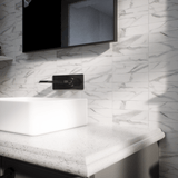 3 X 12 In Artisan Raffino Statuario Matte Pressed Glazed Ceramic Wall Tile
