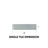 3 x 12 in Element Shadow Glossy Glass Tile