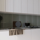3 x 12 in Element Smoke Glossy Glass Tile