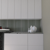 3 x 12 in Element Smoke Glossy Glass Tile