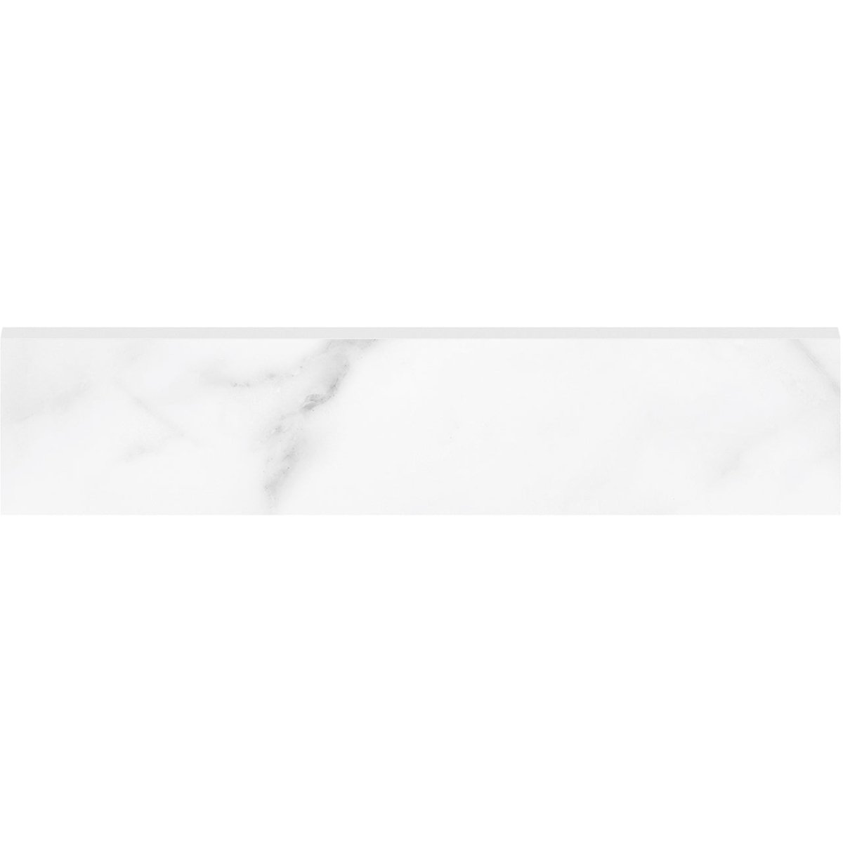3 x 12 in La Marca Statuario Honed Glazed Porcelain Bullnose
