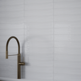 3 x 12 in. Marlow Cloud Matte Pressed Glazed Ceramic Wall Tile