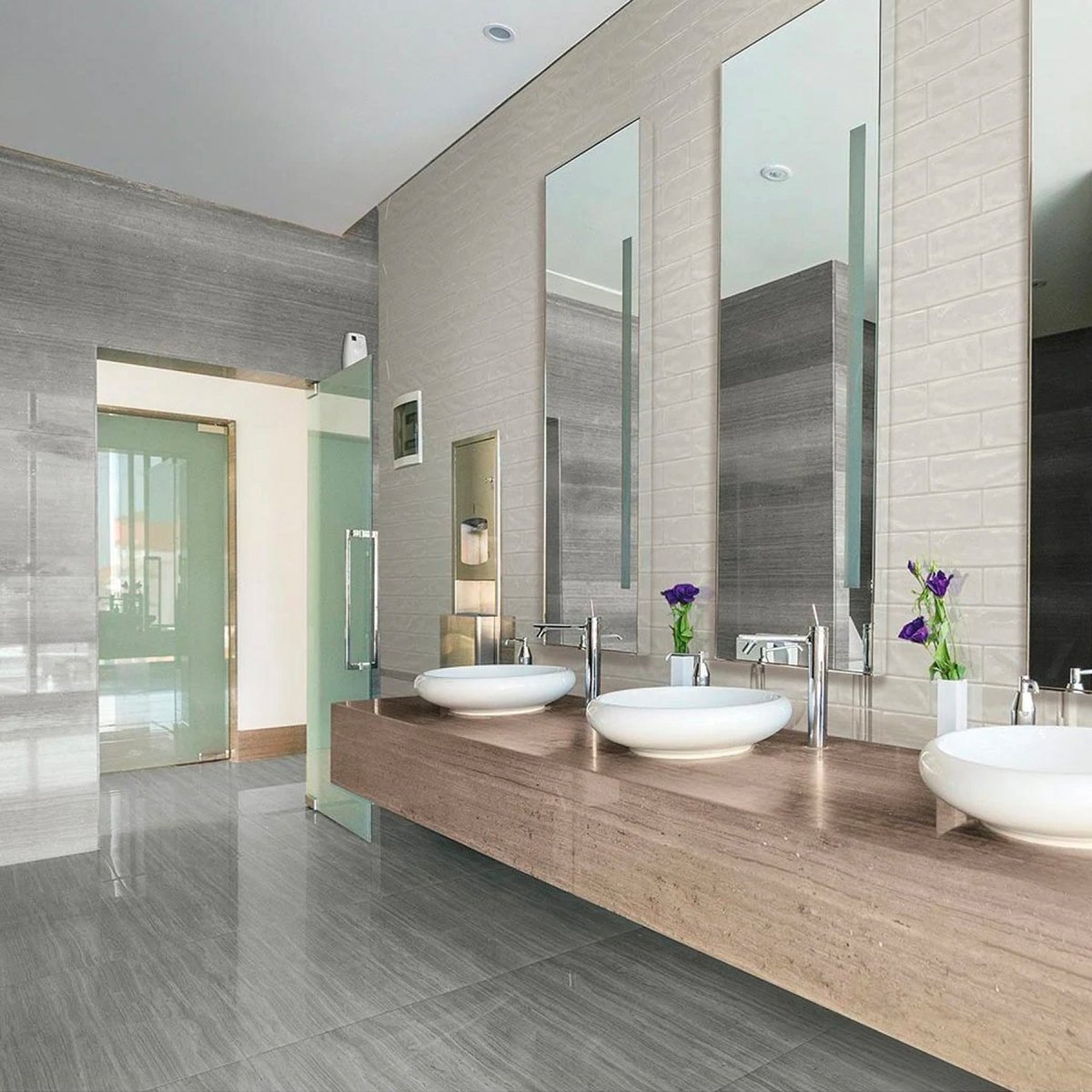 3 x 12 in. Marlow Desert Glossy Pressed Glazed Ceramic Wall Tile