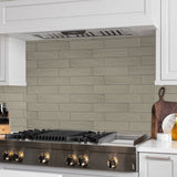 3 X 12 In Marlow Earth Glossy Pressed Glazed Ceramic Tile