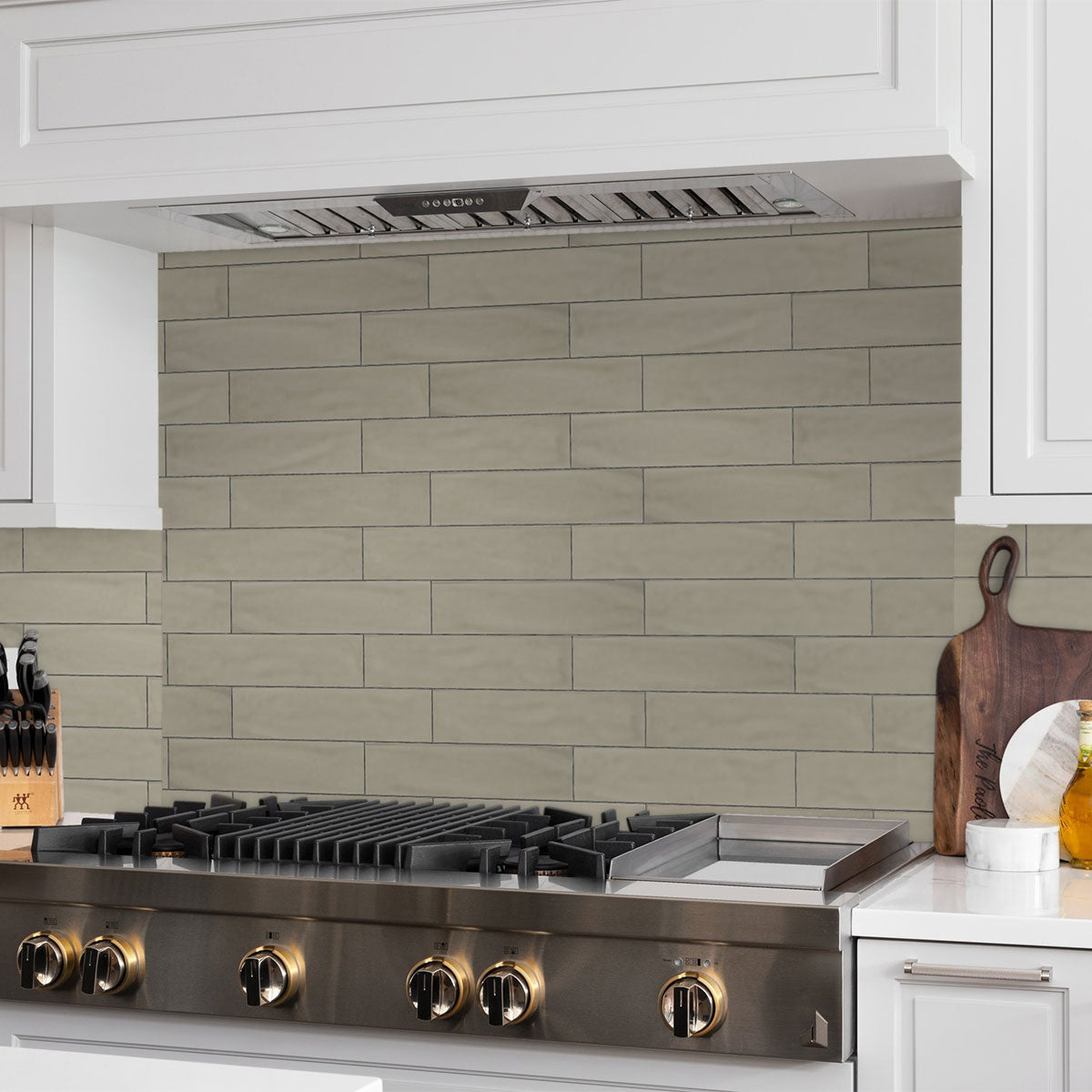 3 X 12 In Marlow Earth Glossy Pressed Glazed Ceramic Tile