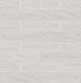 3 x 12 in. Marlow Mist Glossy Pressed Glazed Ceramic Wall Tile