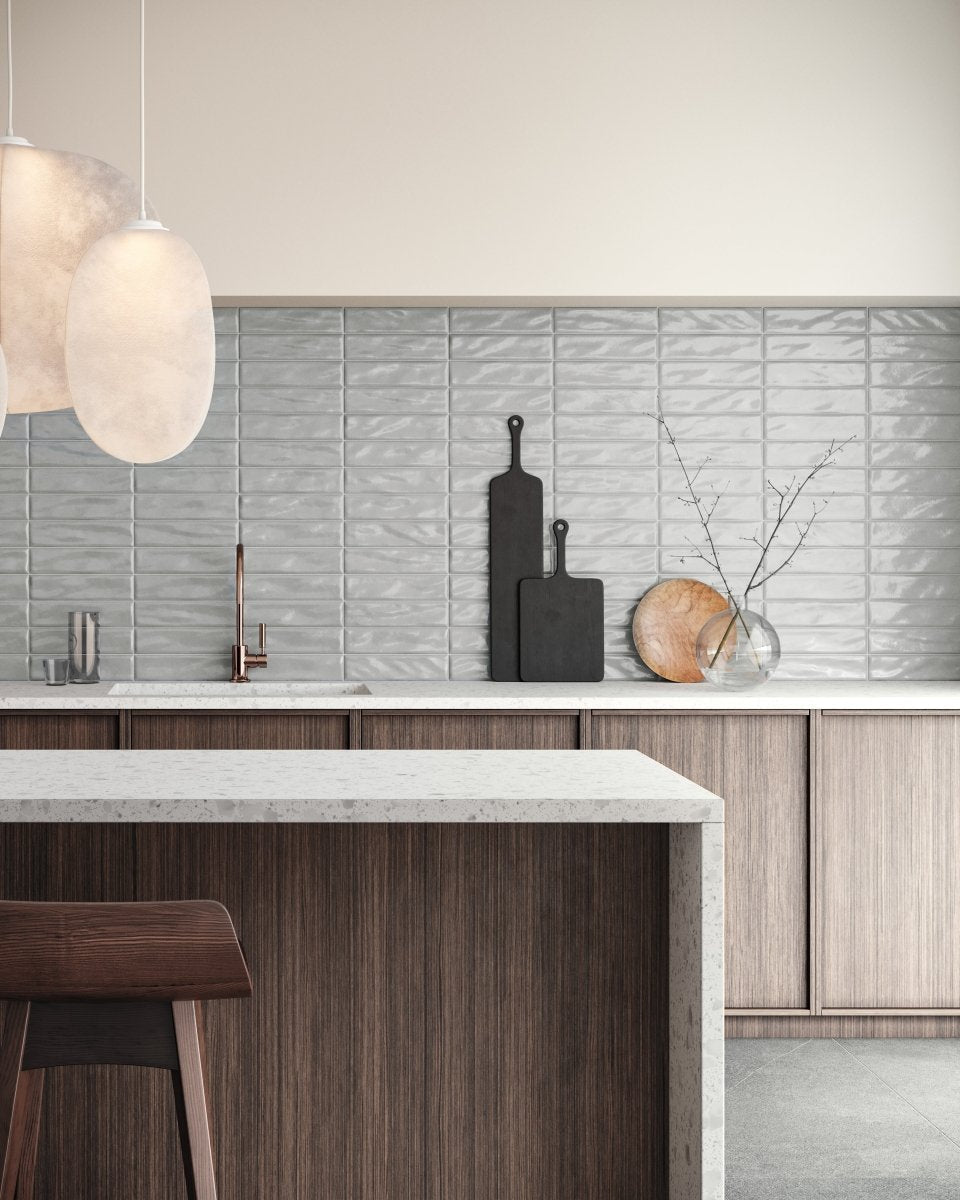 3 X 12 In Marlow Tide Glossy Pressed Glazed Ceramic Tile