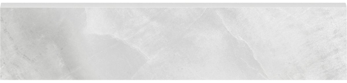 3 X 12 In Plata Onyx Matte Glazed Porcelain Bullnose