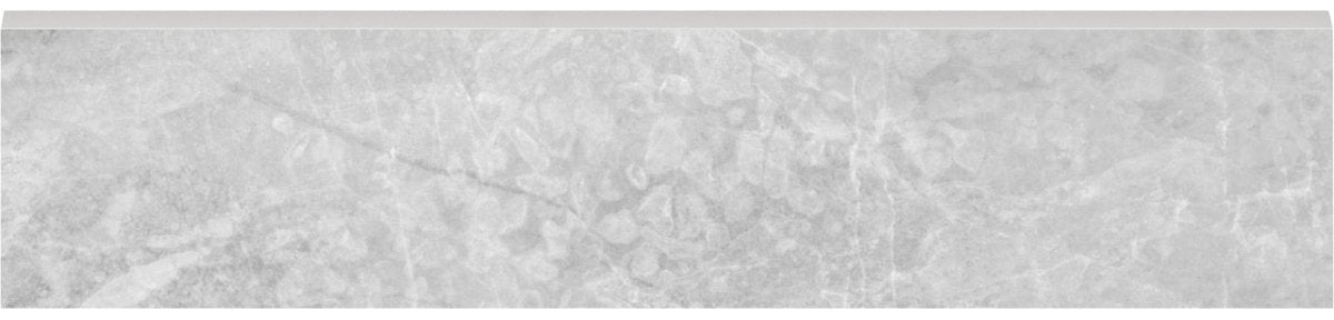 3 X 12 In Plata Perla Polished Glazed Porcelain Bullnose