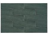 3 x 12 in Teramoda Emerald Glossy Pressed Glazed Ceramic Tile