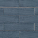 3 x 12 in. Teramoda Ink Glossy Pressed Glazed Ceramic Tile