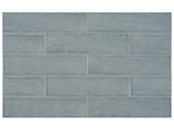 3 x 12 in Teramoda Sterling Glossy Pressed Glazed Ceramic Tile