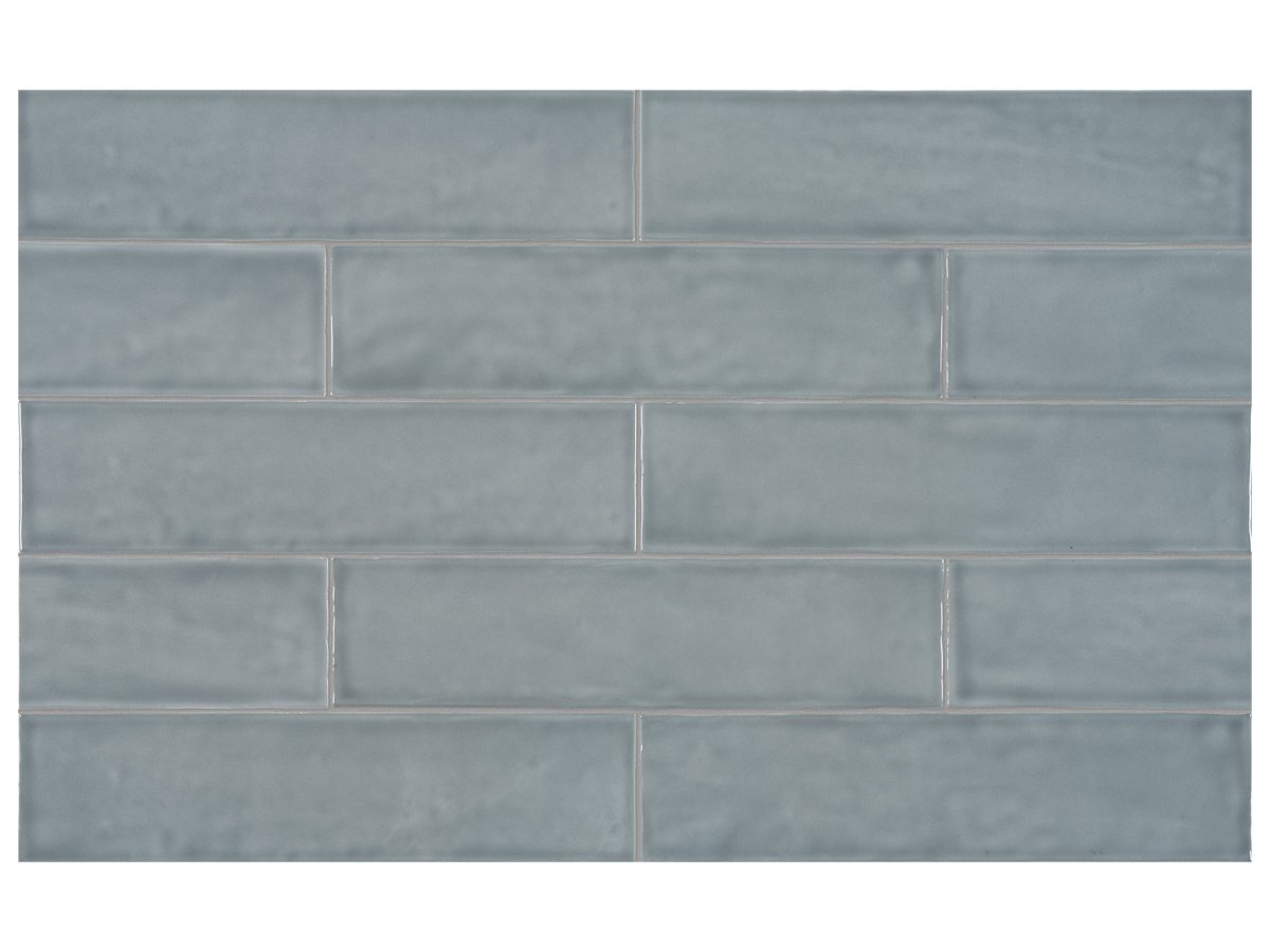 3 x 12 in Teramoda Sterling Glossy Pressed Glazed Ceramic Tile