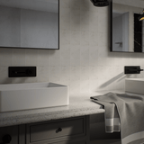 3 X 13 In Bellina Grey Matte Glazed Ceramic Bullnose