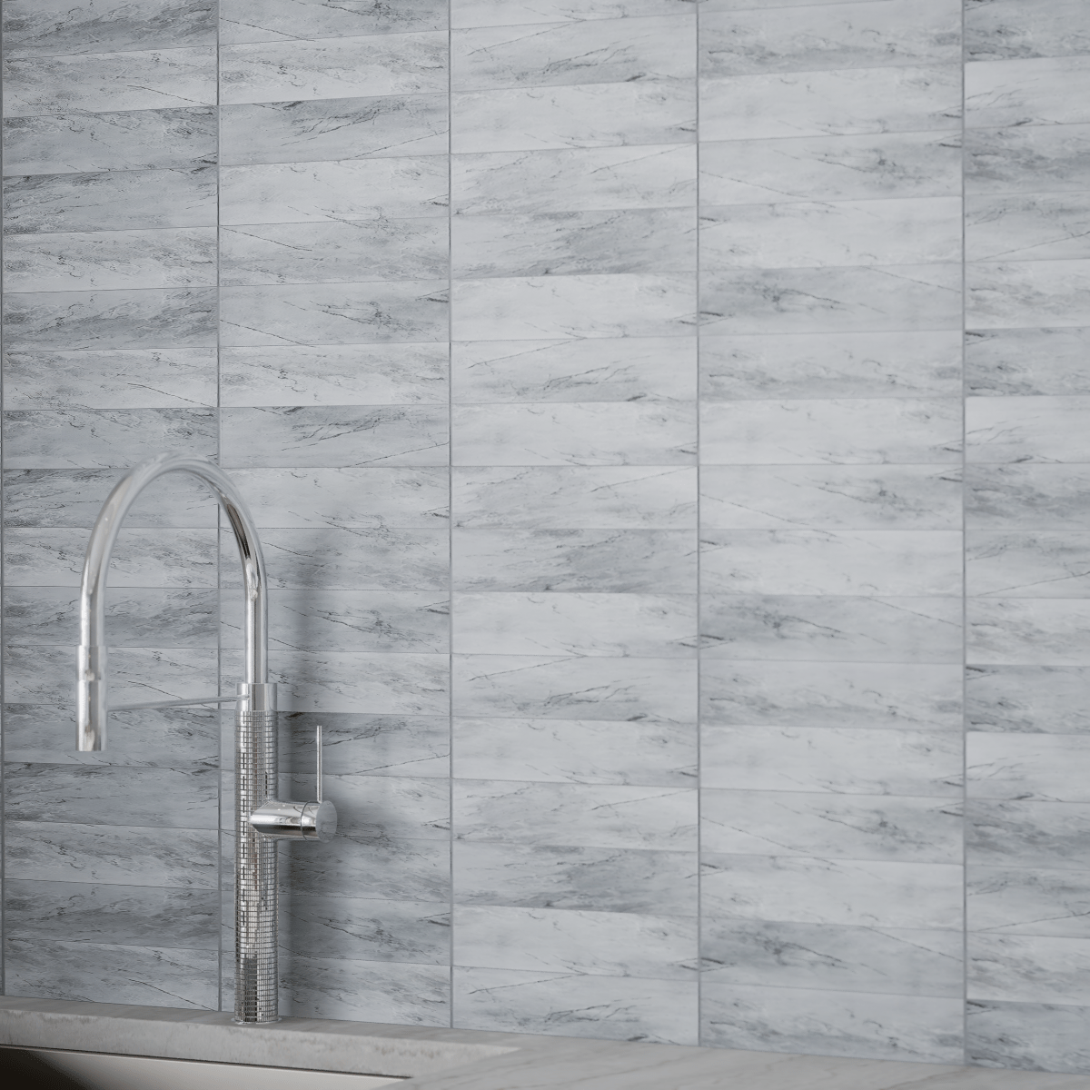 3 X 13 In Malena Carbon Matte Glazed Ceramic Bullnose