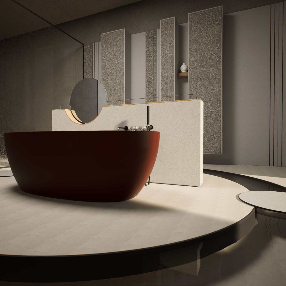 3 X 6 In Classic Pulpis Grey Matte Pressed Glazed Ceramic